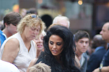 London, England - 10 August 2010 - Katie Price arriving at the UK premiere of The Expendablesのeditorial素材