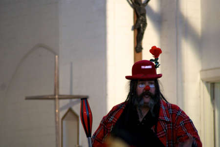 Hackney, London, England - February 6th 2011: Joesf Grimaldi's 65th Annual Church Service at Holy Trinity Church in Londonのeditorial素材