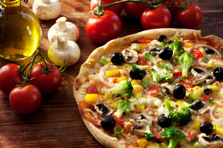 Veggie Pizzaの写真素材