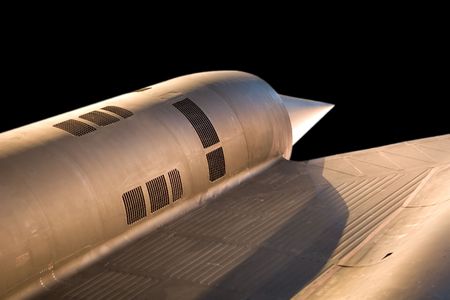 SR-71 Blackbird is the fastest plane ever builtの写真素材