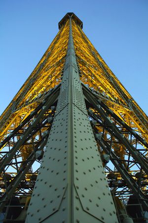 Eiffel tower taken at dusk
