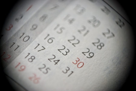 Personal organizer pageの写真素材