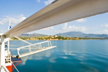 Cruise ship in Greeceの写真素材