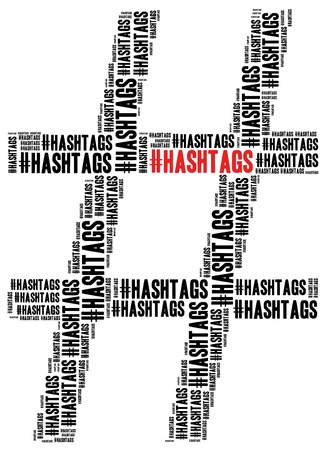 Hashtag in social media # symbol. の写真素材