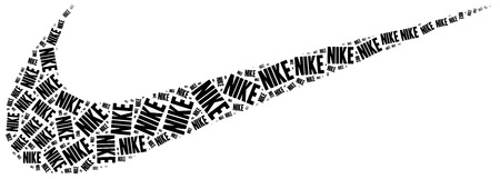 May 3, 2015: A word cloud illustration related to sport brand. Nike logotype.