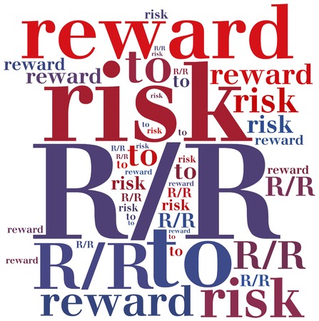 RR. Risk to reward ratio. Business abbreviation.の写真素材