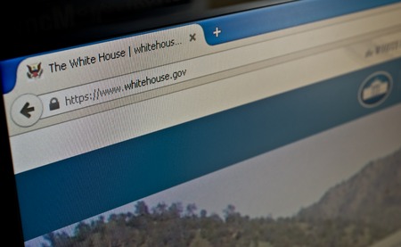 Katowice, Poland - July 11, 2015: whitehouse.gov. Official White House website.のeditorial素材