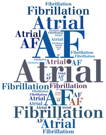 AF - Atrial fibrillation. Disease abbreviation.の写真素材