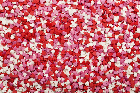 Multi-colored hearts. Symbol of love
