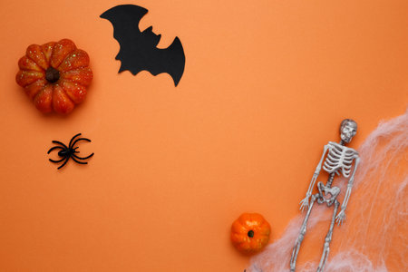 Halloween decoration pumpkins bats ghosts spooky festive atmosphere