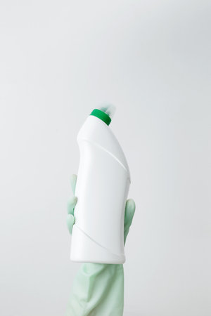 Cleaning supplies branding mockup, ready for a productive and satisfying spring refresh. Household...
