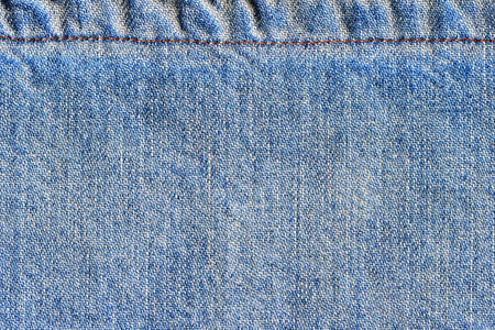 Blue denim texture close up, fabric background for universal use