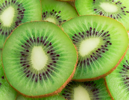 kiwi slicedの写真素材