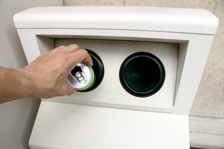 Disposable trash cansの写真素材