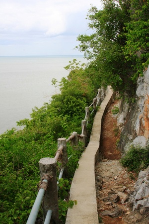 path on the hillの写真素材