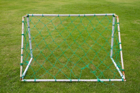 goal and football fieldの写真素材
