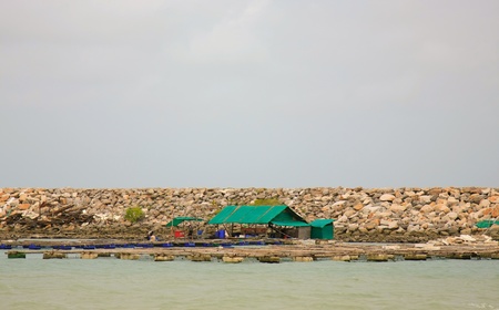 thai coastal homeの写真素材