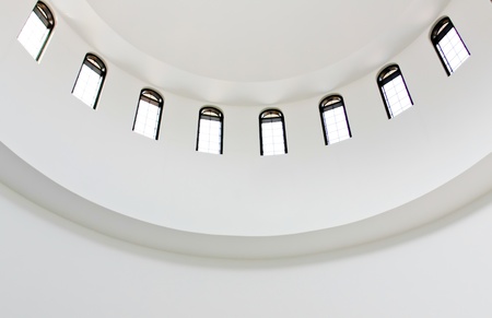 white dome and windowsの写真素材
