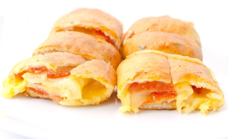 ham and cheese rollの写真素材