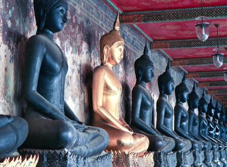 buddha in thailand templeのeditorial素材