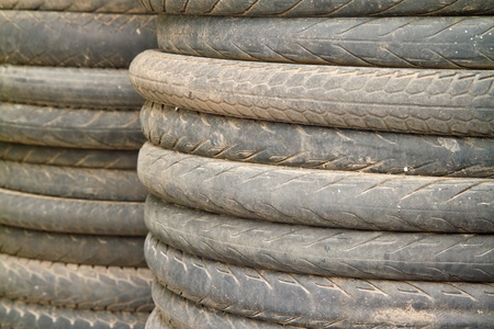 old tires textureの写真素材