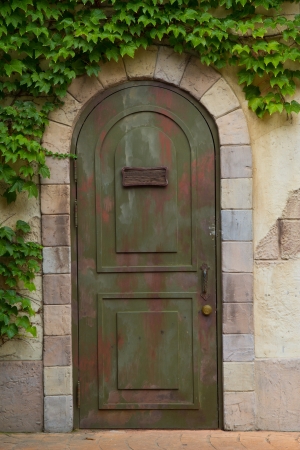 vintage doorの写真素材