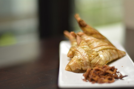 Ketupat Palas is Malaysia traditional food.の写真素材