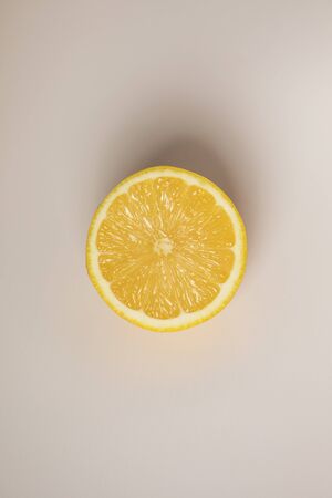 Lemon isolatedの写真素材