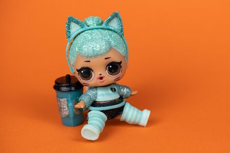 L.O.L. Surprise doll on an orange background