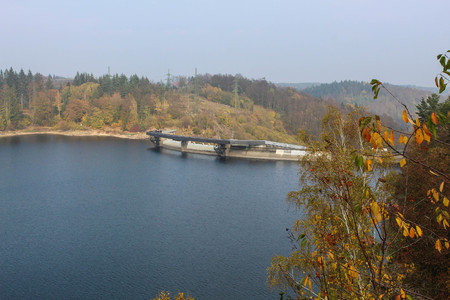 Dam in Ottenstein , Stausee Ottenstein in Austriaの写真素材