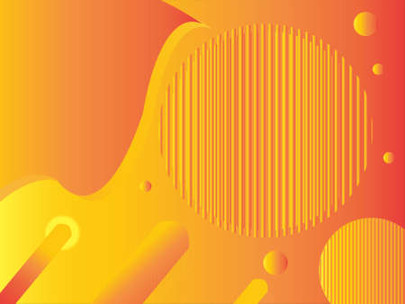 Modern geometric background. Dynamic composition of shapes.のイラスト素材