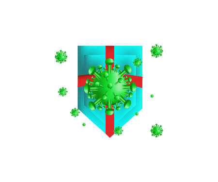 illustration of defense against corona virusのイラスト素材