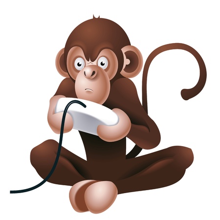 Monkey mascotの写真素材