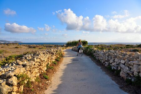 island of Favignana province of trapani Sicily Italyの写真素材