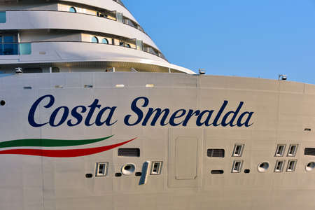 christening of the cruise ship costa smeralda godmother Penelope Cruz Feb 23 2020 Savona Italy