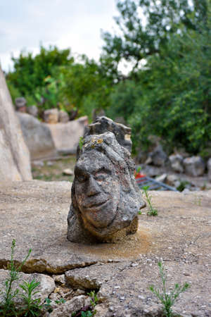 Enchanted castle work of the sculptor Filippo Bentivegna who for over 50 years has carved faces and...