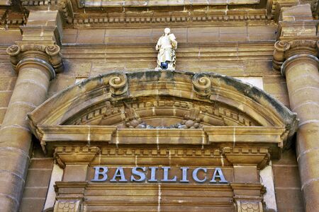 Basilica of Maria Santissima del Soccorso Sciacca Sicily Italyの写真素材