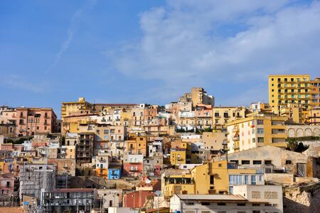 view of the sea of Sciacca Sicily Italyの写真素材