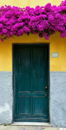 picturesque historic houses in Porto Maurizio Italyのeditorial素材