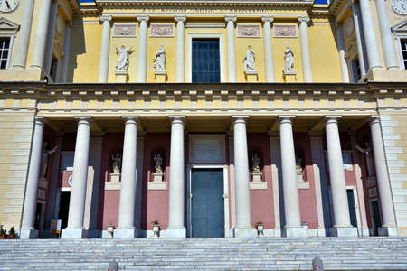 Cathedral of San Maurizio built in 1871 in a neoclassical style Imperia Italyのeditorial素材