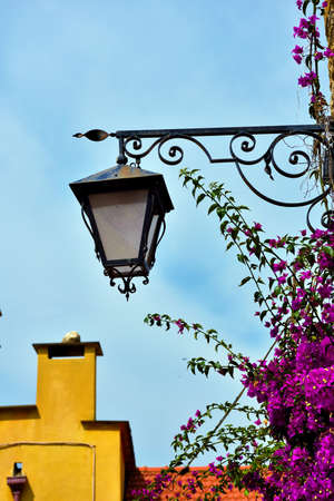 glimpse of cervo Ligurian village in the province of imperia Italyの写真素材