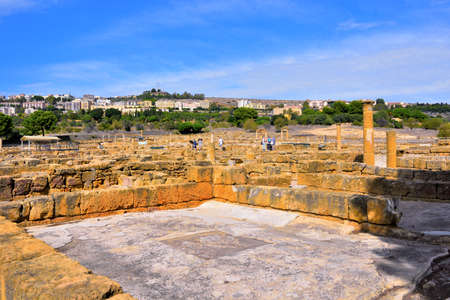 Valley of the Temples Agrigento Sicily Italyの写真素材