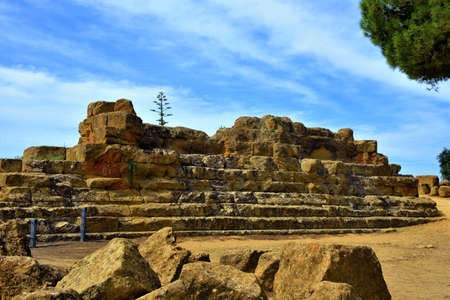 Valley of the Temples Agrigento Sicily Italyの写真素材