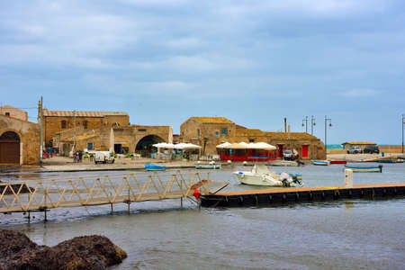 foreshortening in marzamemi Sicily Italy