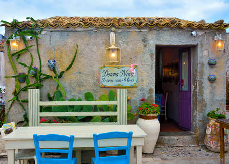 the beautiful historical village of the province of Syracuse Sicily September 26 2018 Marzamemi Italyのeditorial素材