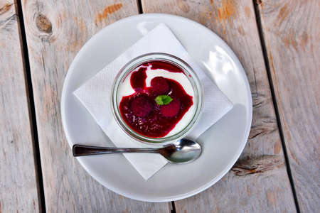 raspberry yoghurt alpe di villandro south tyrol italy