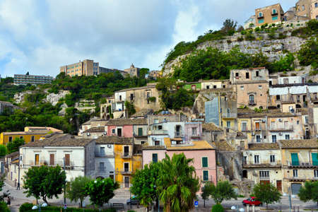 panorama of Ragusa Ibla Sicily Italy