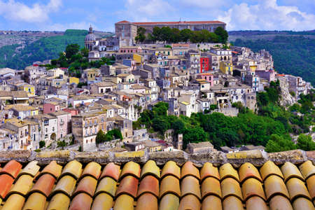 panorama of Ragusa Ibla Sicily Italy