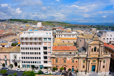 panorama of Ragusa Ibla Sicily Italy