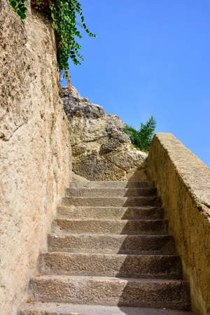 the Calabrian village of Tropea Italyの写真素材